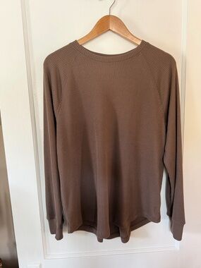 SO Juniors Mocha Brown Long Sleeve Top